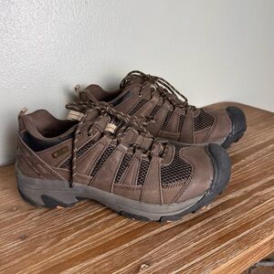 Men’s Alpine Design Hiking Trail Low Top Leather Brown Boots 11.5 Waterproof
